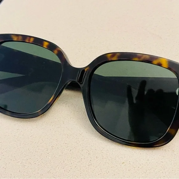 Dior Tortoiseshell Sunglasses with Gold Accent Vintage New Old Stock Christian Dior Gold Tortoise  main image 3
